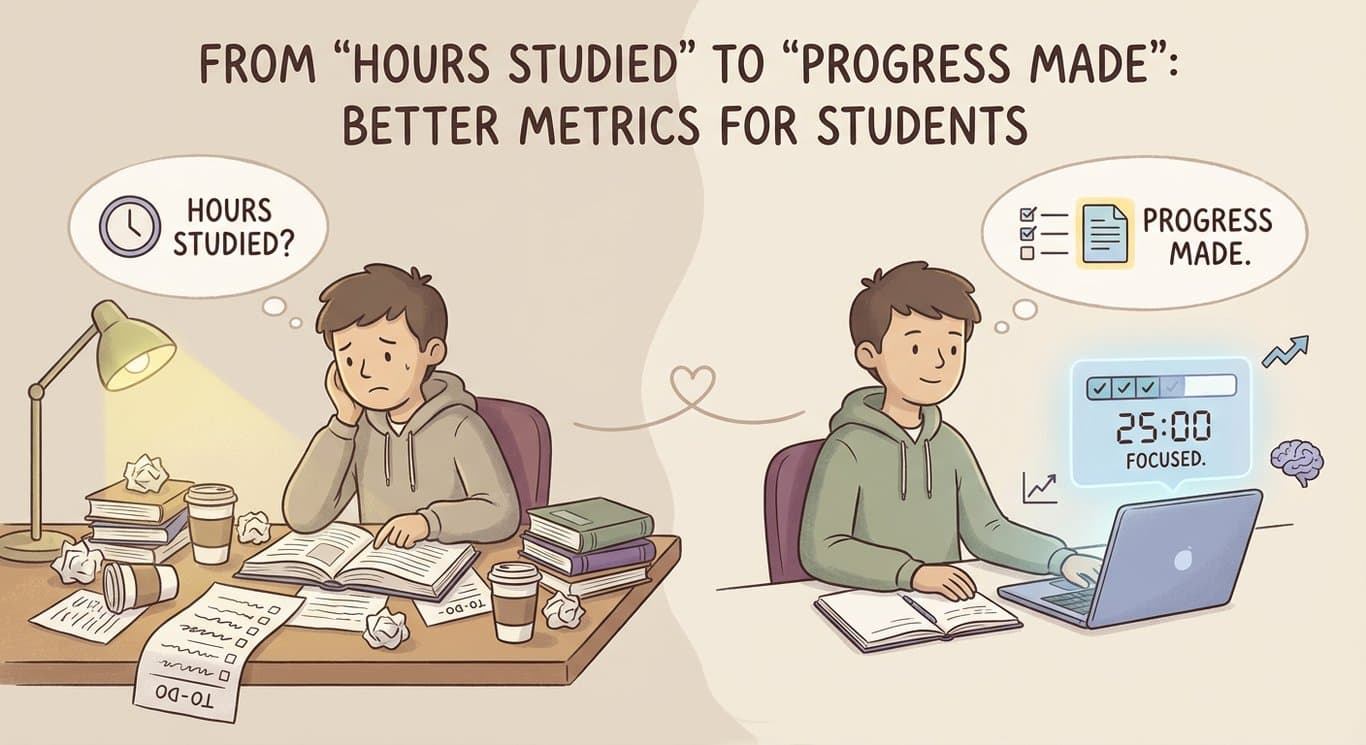 From “Hours Studied” to “Progress Made”: Better Metrics for Students